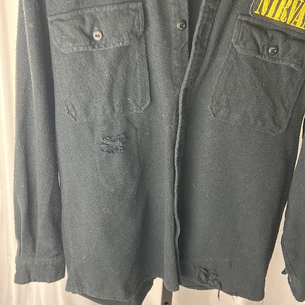 Madeworn Nirvana Patch Shirt Jacket - M - Picture 12 of 13